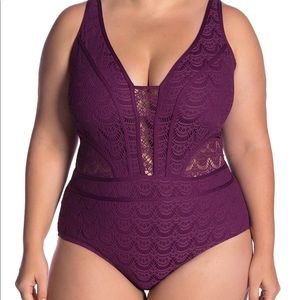 Plus one-piece swimsuit, like new